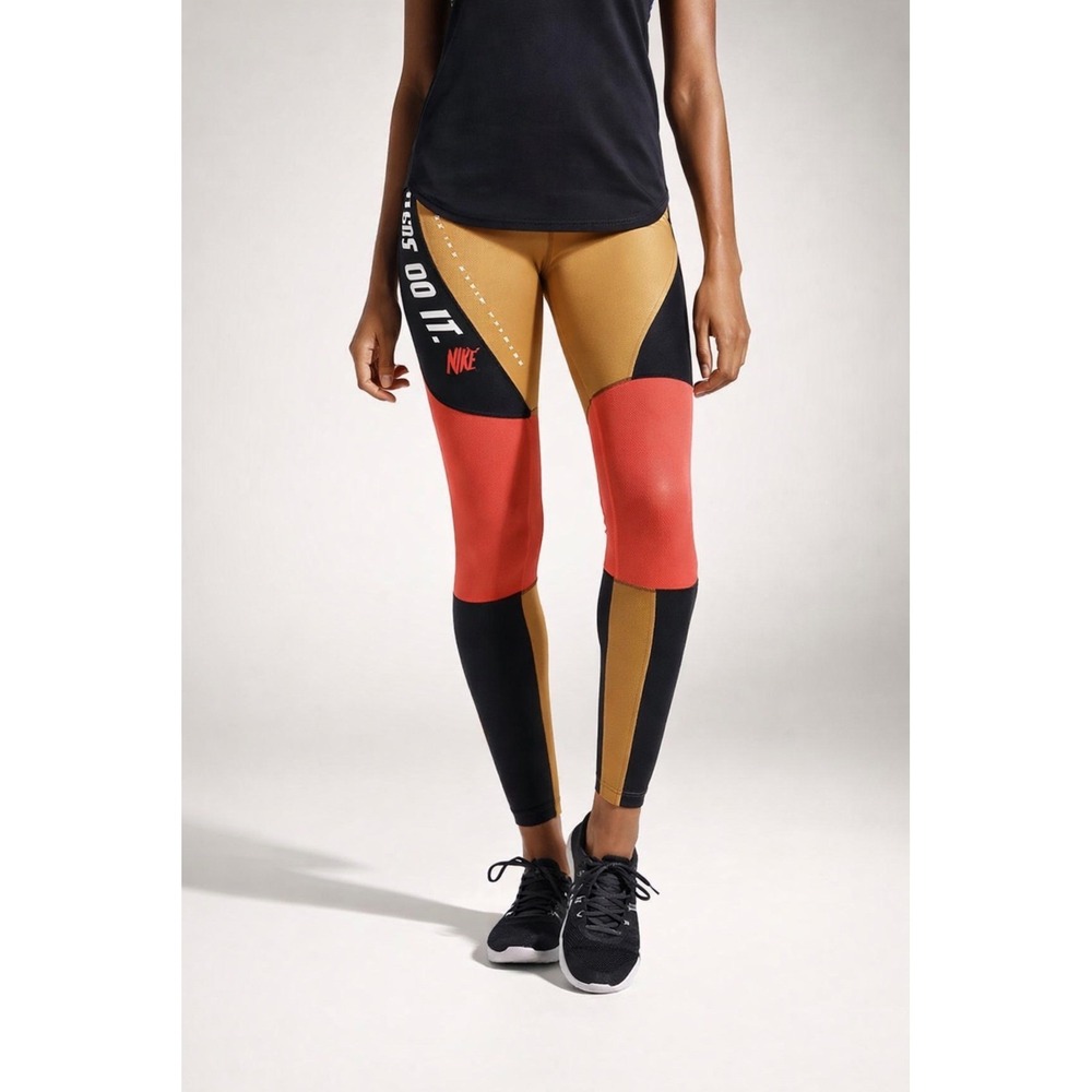 Nike Hyper Training Colorblock Performance Leggings Activewear Athleisure-S